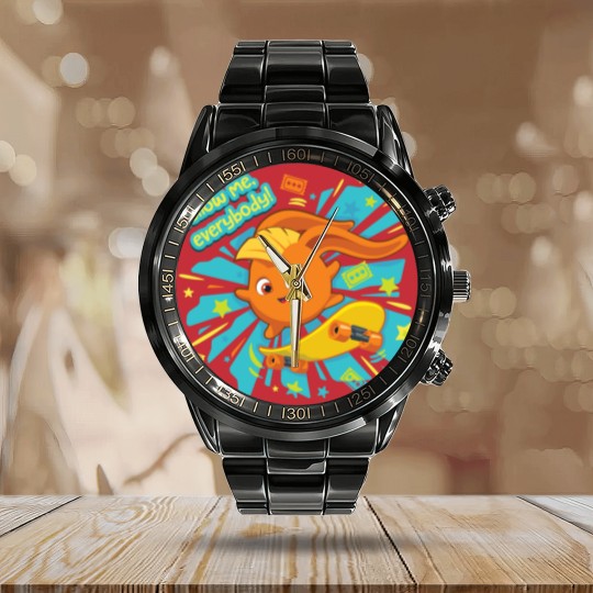 Discover Sunny Bunnies - Follow Me Everybody Calendar Steel Band Watch