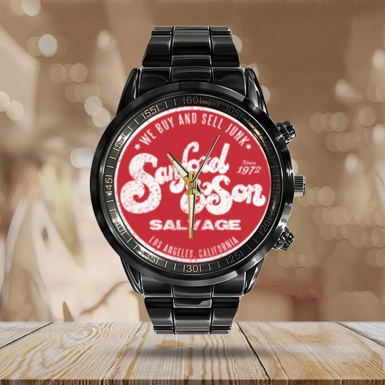 Discover white - Sanford And Son - Calendar Steel Band Watch