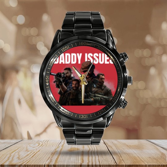 Discover Captain Price Daddy Issues Call of Duty Calendar Steel Band Watch