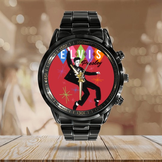 Discover Elvis Presley, Elvis Presley 2022 Movie for Calendar Steel Band Watch, Gift for Elvis lovers, Elvis Presley Calendar Steel Band Watch