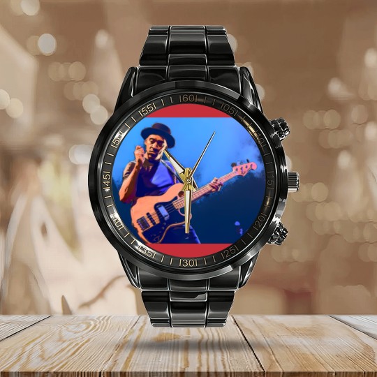 Discover Marcus Miller Bassist Calendar Steel Band Watch