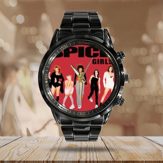 Discover The Spice Girls Photo Poses Calendar Steel Band Watch Calendar Steel Band Watch Mens Unisex, Vintage Spice Girls Calendar Steel Band Watch