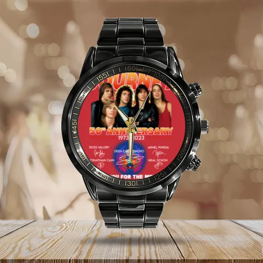 Discover Journey Freedom Tour 2023 50th Anniversary Signature Calendar Steel Band Watch