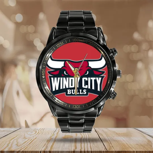 Discover Windy City Bulls Calendar Steel Band Watch