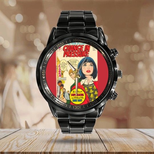 Discover The 1975 Pressure Vintage Comic Calendar Steel Band Watch