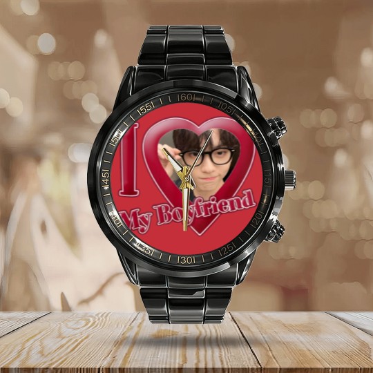 Discover Soobin TXT ‘i love my boyfriend’ Army78th Field Artillery Regiment wo Txt Calendar Steel Band Watch