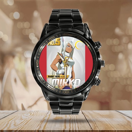 Discover Hero Mirko From Bnha Calendar Steel Band Watch