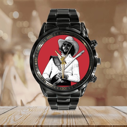 Discover Hank Williams jr. Retro - Hank Williams Jr - Calendar Steel Band Watch
