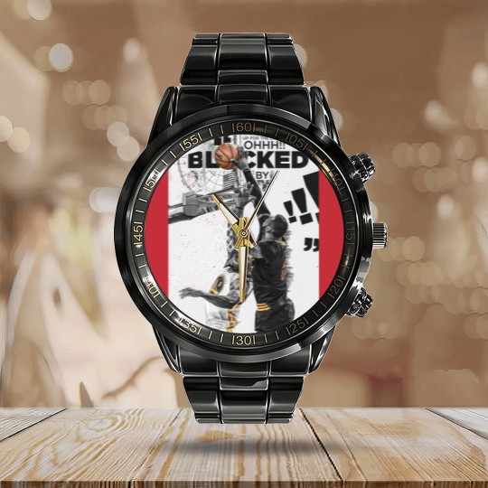 Discover LeBron James Chasedown Block Andre Iguodala Calendar Steel Band Watch