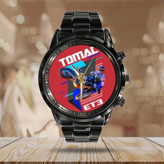 Discover eli et3 tomac Calendar Steel Band Watch