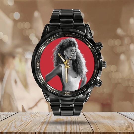 Discover Whitney Houston Calendar Steel Band Watch