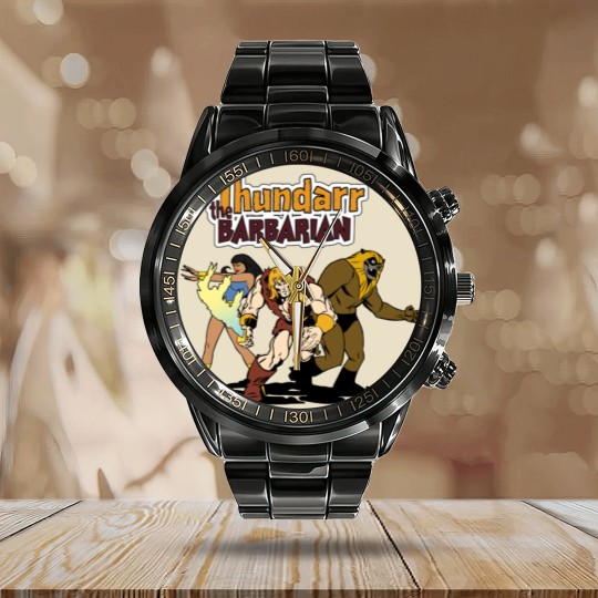 Discover Thundarr The barbarian Calendar Steel Band Watch