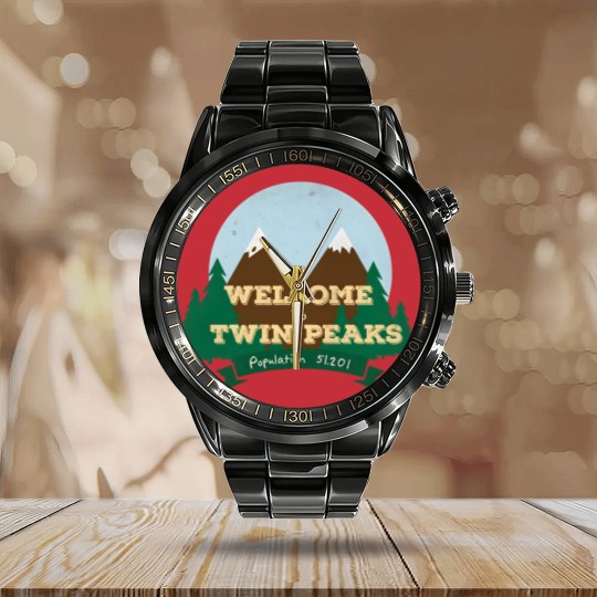 Discover Welcome To Twin Peaks Calendar Steel Band Watch