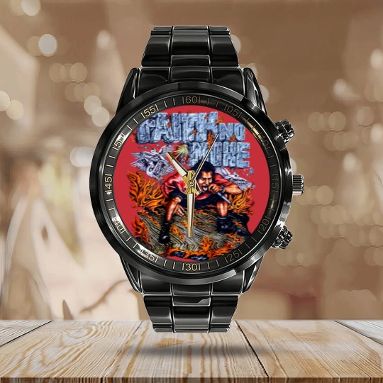 Discover Vintage Faith No More Bandtee Calendar Steel Band Watch