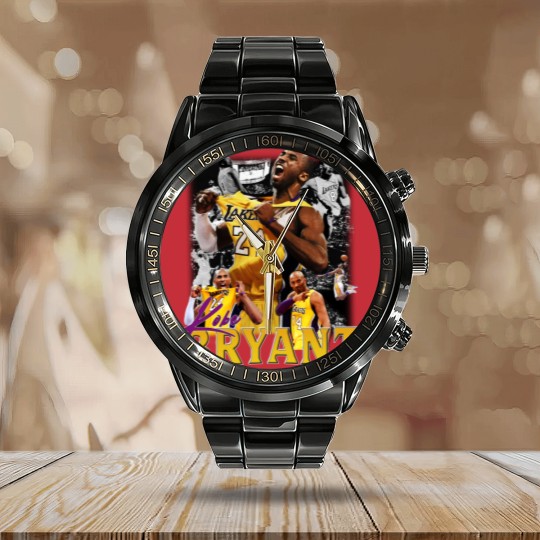 Discover Kobe Bryant Calendar Steel Band Watch, Vintage Kobe Bryant Calendar Steel Band Watch