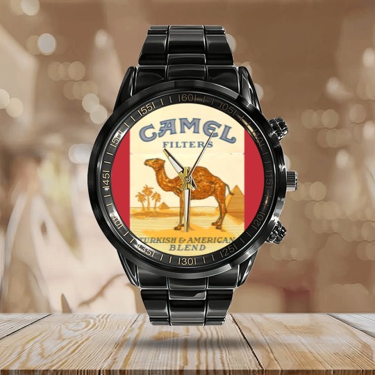 Discover camel cigarettess   camel cigarettess Calendar Steel Band Watch