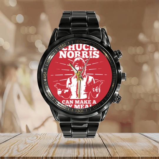 Discover Chuck Norris Calendar Steel Band Watch