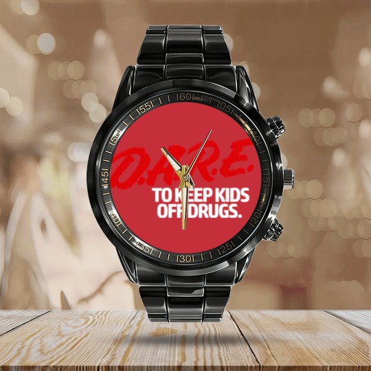 Discover Dare  - DARE Dare Vintage 90s Logo Calendar Steel Band Watch