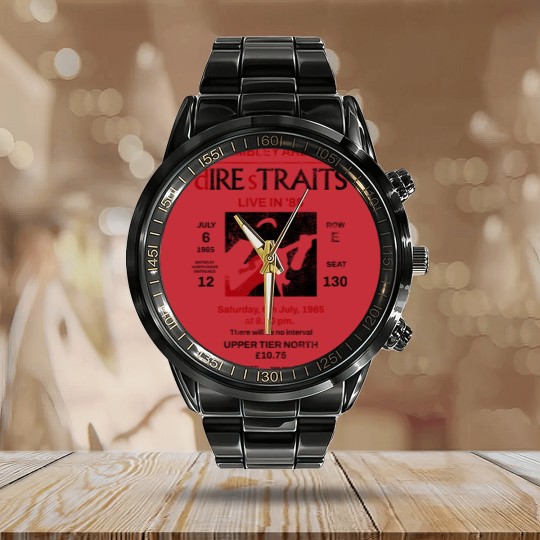 Discover Dire Straits Vintage Concert chandler Calendar Steel Band Watch