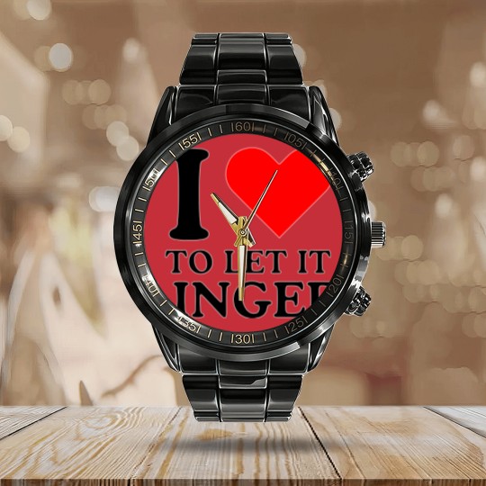Discover LET IT LINGER , I love to let it linger by the cranberries Calendar Steel Band Watch