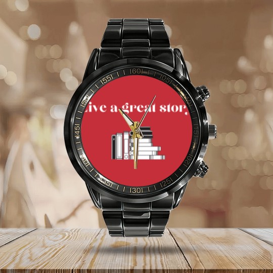 Discover Live a great story 5 Calendar Steel Band Watch