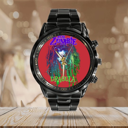 Discover Rob Zombie Classic Calendar Steel Band Watch  Retro Calendar Steel Band Watch