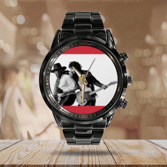 Discover Born To Run Calendar Steel Band Watch