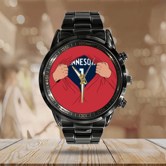 Discover Anthony Edwards - Minnesota Basketball - Timberwolves Calendar Steel Band Watch