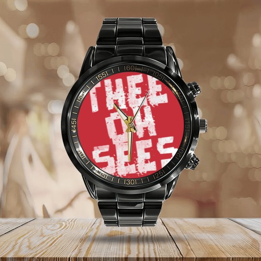 Discover Thee Oh Sees  Merch  Thee Oh Sees  Merch Calendar Steel Band Watch