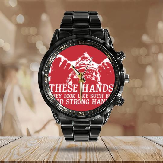 Discover neverending story print rock biter Calendar Steel Band Watch