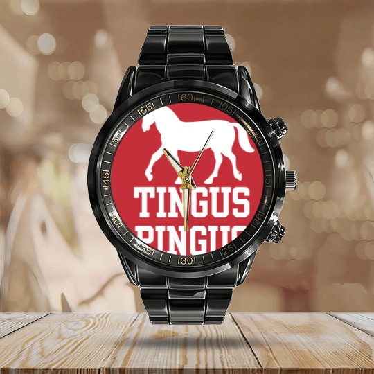 Discover Boston Basketball Fan Tingus Pingus Unicorn Calendar Steel Band Watch