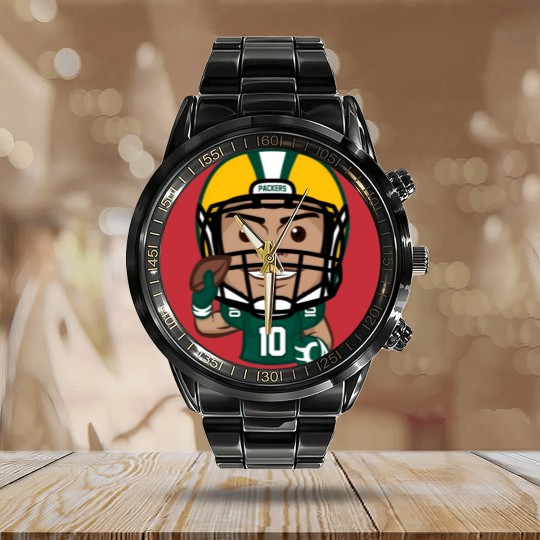 Discover Jordan Love - Jordan Love - Calendar Steel Band Watch
