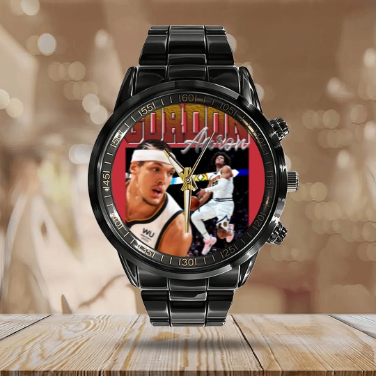 Discover Aaron Gordon Vintage Calendar Steel Band Watch, Legend Professional Basketball Players Calendar Steel Band Watch