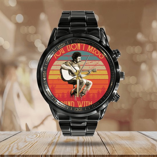 Discover Vintage Jim Croce You Don't Mess Around With Jim | Essential Calendar Steel Band Watch