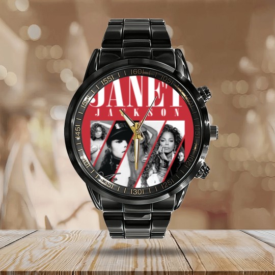 Discover Janet Jackson Signature Calendar Steel Band Watch, 90s Vintage Janet Jackson Calendar Steel Band Watch