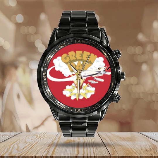 Discover Greenday Logo Calendar Steel Band Watch