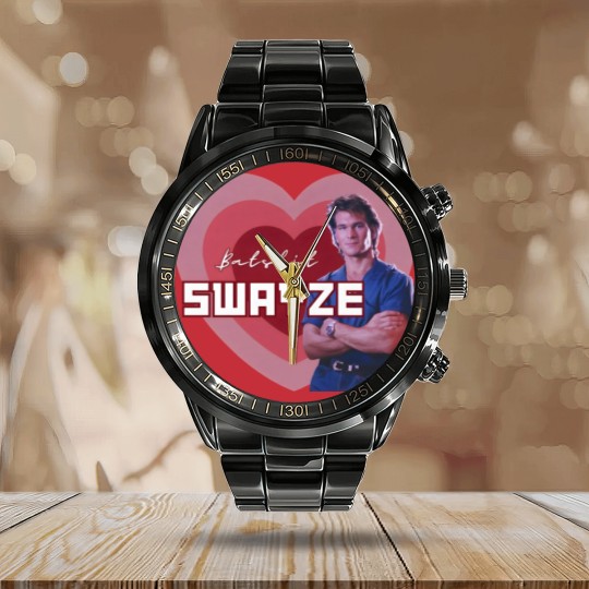 Discover Batshit Swayze Patrick Swayze Superfan Calendar Steel Band Watch