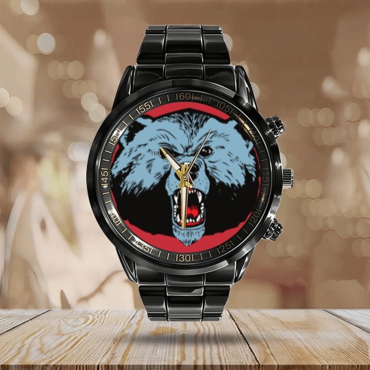 Discover Go to Livingstone College LC Blue Bears Calendar Steel Band Watch