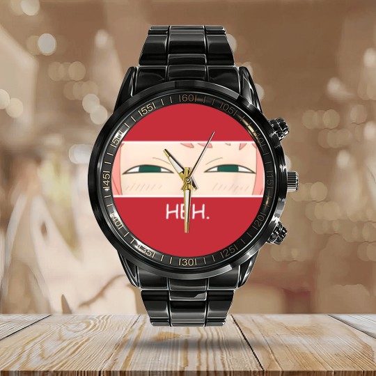 Discover Emotion Heh Cute Anya Funny Calendar Steel Band Watch