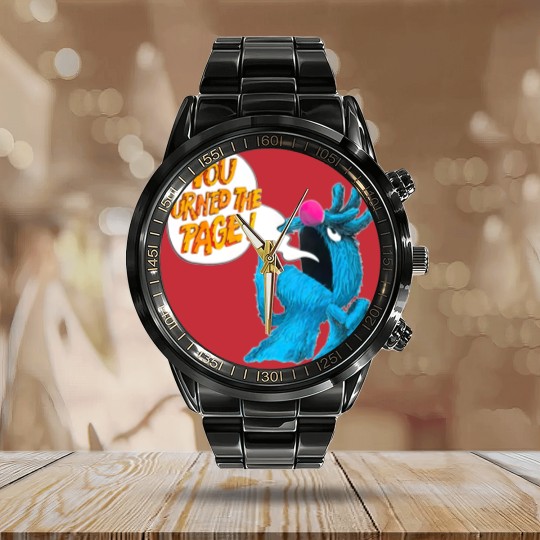 Discover Retro Vintage The Monster at The End of This Book, Monster You Turned The Page Calendar Steel Band Watch