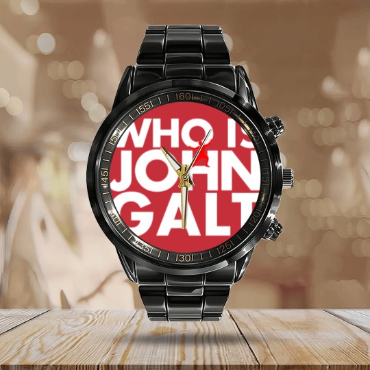 Discover Who is John Galt Calendar Steel Band Watch