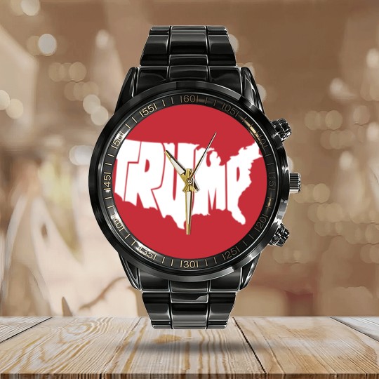 Discover Trump Calendar Steel Band Watch, FJB , President Trump Calendar Steel Band Watch, Trump USA Map Calendar Steel Band Watch, Trump Flag, Trump Flag Calendar Steel Band Watch