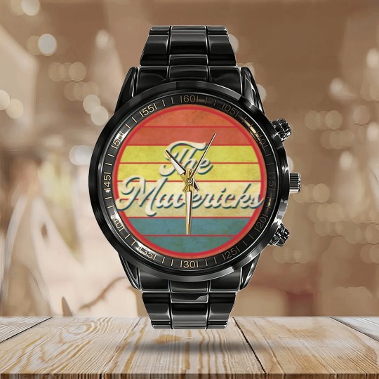Discover vintage vibes the mavericks - Mavericks - Calendar Steel Band Watch