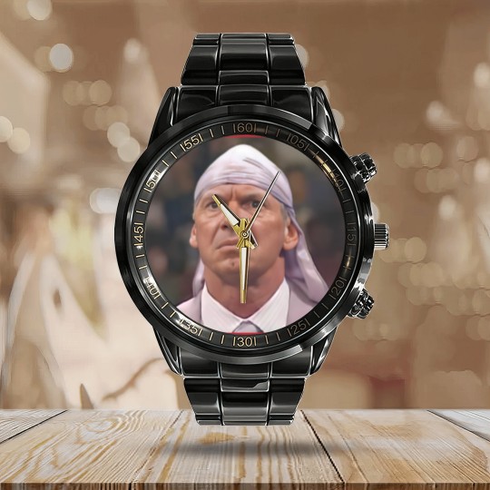 Discover Vince Mcmahon Durag Wrestling Fan Calendar Steel Band Watch