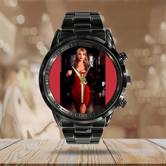 Discover Cameron Diaz: Tina Carlyle | The Mask | Calendar Steel Band Watch
