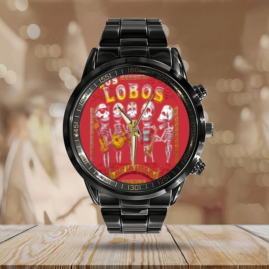 Discover LOS LOBOS Calendar Steel Band Watch