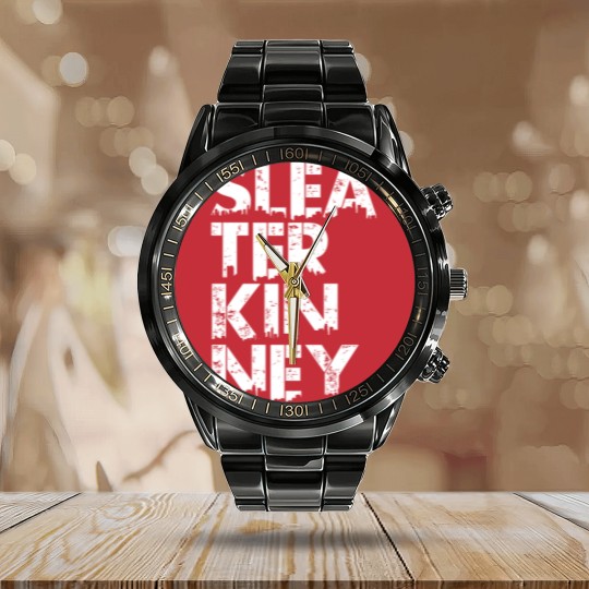 Discover Sleater-Kinney Tri-blend Calendar Steel Band Watch