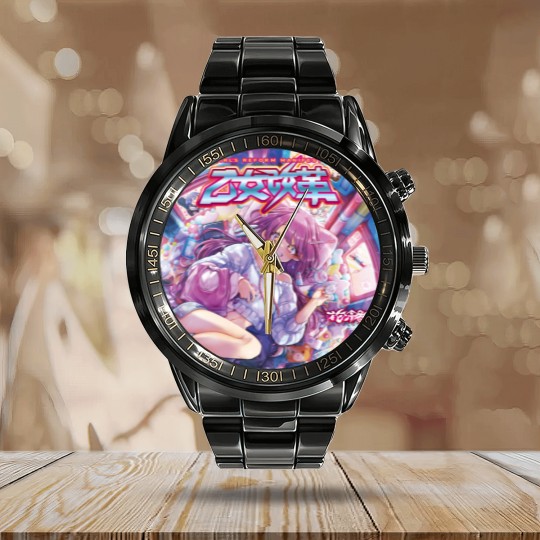 Discover Girl's Reform Manifest HANABIE robo4x4 1978 Calendar Steel Band Watch