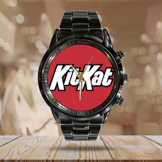 Discover Kit Kat Chocolate Candy Food Cool Worn Funny Calendar Steel Band Watch