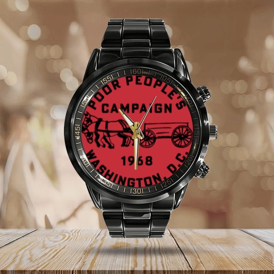Discover Poor People's Campaign Calendar Steel Band Watch